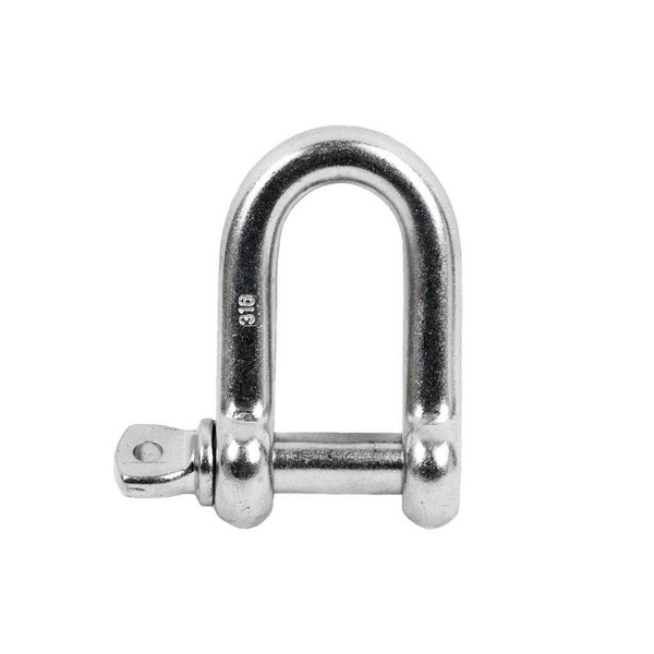DOJA Industrial Shackle, Galvanised Steel, M8, Pack of 10, Shekel