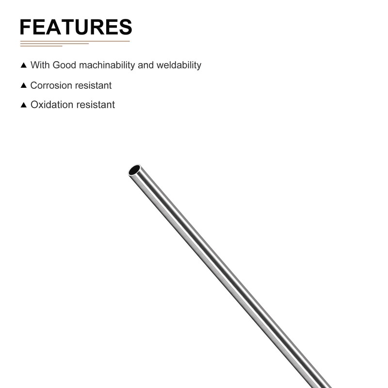 DTGN 5mm x 0.4mm x 250mm 304 Stainless Steel Tubes