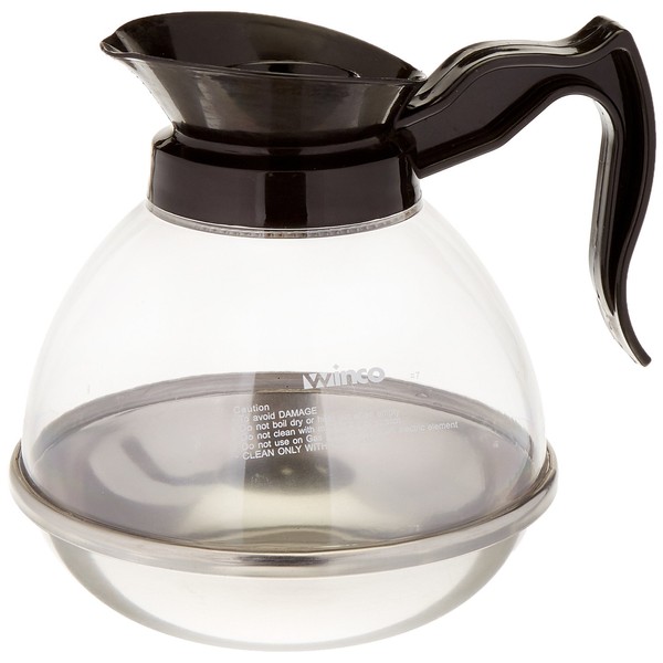 Winco Plastic Coffee Decanter, Stainless Steel, 64-Ounce