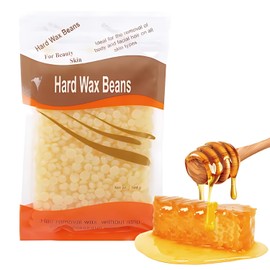 PEAKTREND Hard Wax Beads for Hair Removal Wax Beads for Brazilian Waxing, Waxing Beans for Sensitive Skin, Face Eyebrow Legs At Home Pearl Wax Beads, 100g-Honey