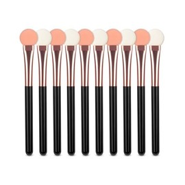 Eyeshadow Applicators Double Sided Sponge Makeup Brushes Reusable 10Pcs Round Foam Eye Shadow Applicator Sticks Brush Set Washable