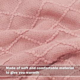 Catalonia Knitted Throw for Couch, Decorative Blanket with Fringe, Acrylic Leisure Blanket for Bed, Sofa, Living Room | All Seasons, Lightweigh