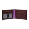 FOSSIL Bronson Front Pocket Wallet Bifold Eggplant, Aubergine
