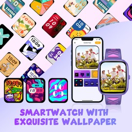 Kids Smartwatch Fitness for Boys Girls: Digital Smart Watch for Children Teen Fitness Tracker with Step Counter Podemeters Sleep Monitor Heart Rate Health Waterproof Wrist Watch Compitable Android iOS