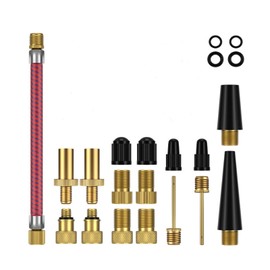 Thapncow Bicycle Valve Adapter Set, Valve Adapter Bicycle Ball Pump Needles Car Valve Adapter for Air Pump & Compressor & Bicycle Pump