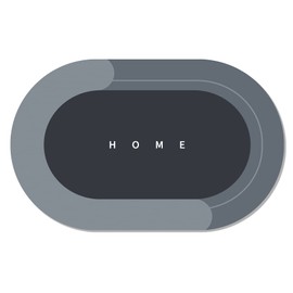 Water Absorbing Bath Mat - Waterproof Bathroom Mat - Rubber Mats for Bathroom - Self Drying Bathroom Mat - Home Bath Mat Super Absorbent - Bathroom Rugs - Bath Mat Quick Dry (HOME)