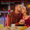 KISEER 6 Pcs Low Temperature Candles Low Heat Romantic Candles