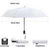 G4Free 46 Inch Travel Compact Umbrella Windproof UPF 50+ UV