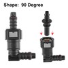 X AUTOHAUX 9.89mm SAE to 10.5mm 90 Degree Fuel Line