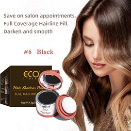 Hairline Powder，Instantly Conceals Hair Loss, Root Touch up Powder, Hair Shadow Toppers for Women & Men, Touch Up for Thinning Gray Hair, Windproof & Sweatproof, Medium Brown Bronzer Color Daily Makeup - color: brown, quantity: Tow bottle