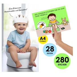 Potty Training Calendar, Sticker and Diploma, Reward Board for Potty Training