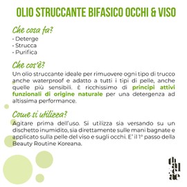 THALEAE, Biphasic Eye and Facial Cleansing Oil 150 ml, Made with 98.90% Natural Ingredients, Cleansing and Clarifying, Ideal for Sensitive Skin and Eyes, Made in Italy