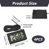 4 Pcs Digital Thermometer Temperature, Fridge Thermometer with External Probe