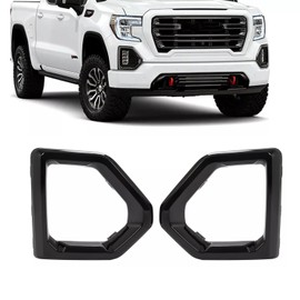 1 Pair Front Driving Fog Light Bezel Cover for 2019-2021 GMC Sierra 1500 4-Door Denali SLT AT4 Replaces 84176753 84176752