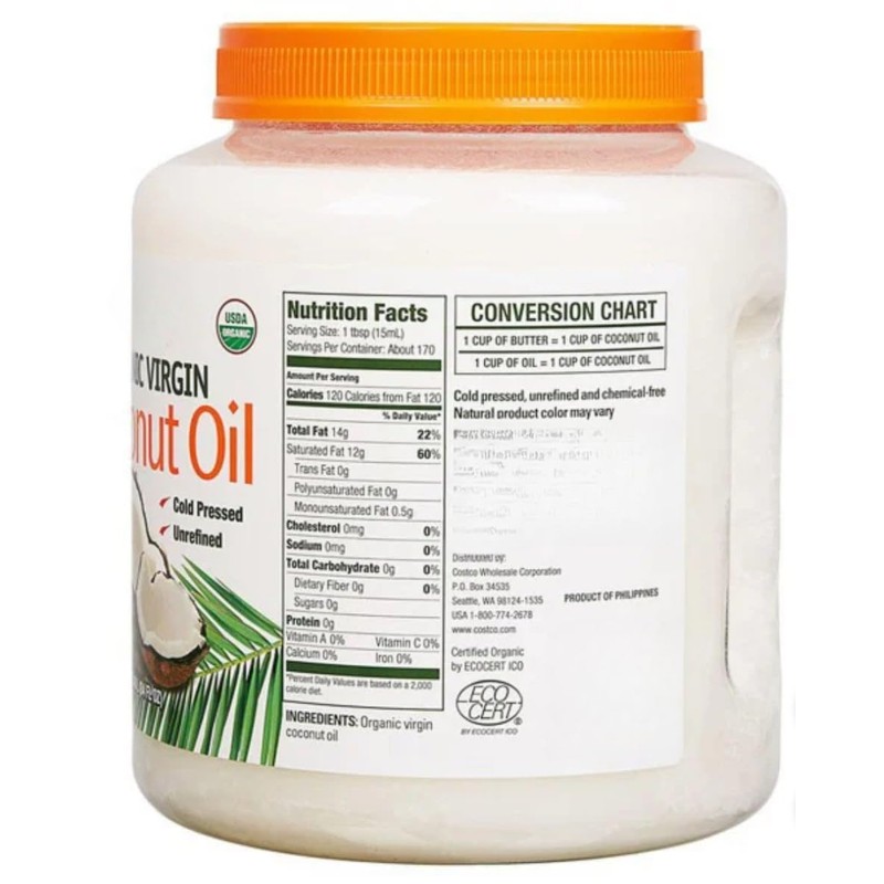 Organic Virgin Coconut Oil, 84 fl oz – USDA Organic,