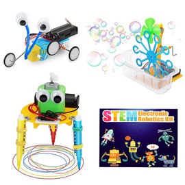 SKIKHN 3 Stück STEM Spielzeug Experimente, Elektronik Baukasten, Wissenschaft Experimente Kit, Elektro Baukasten, Bausatz Kinder Spielzeug Geschenke, für Spielzeug Geschenke ab 3-14 Jahre Jungen