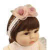 Bethynas Lace Flower Headband for Baby Girls Gauze Floral Elastic