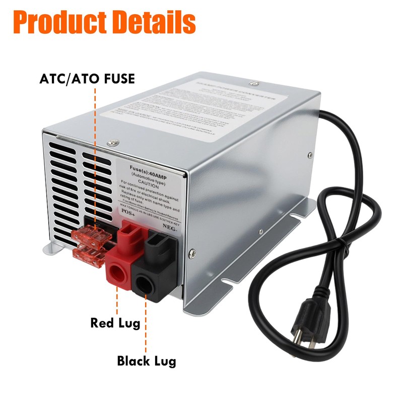 SHUNTALL RV Charger Power Converter 55 Amp Compatible with RV