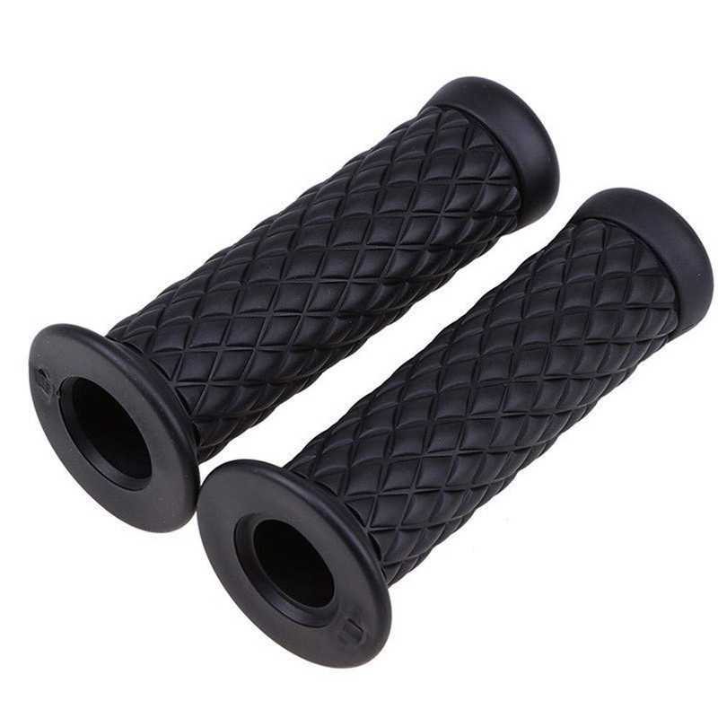 Motorcycle Non Slip Retro Rubber Handlebar Comfortable Handlebar 7/8" 22mm
