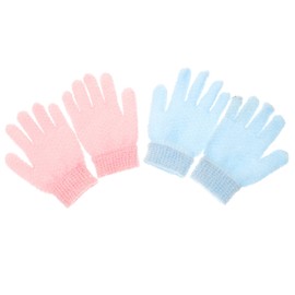 FRCOLOR 1set Exfoliating Bath Gloves of Body Scrub Shower Gloves for Skin Massage and Dead Skin Removal Includes Convenient Hanging Design