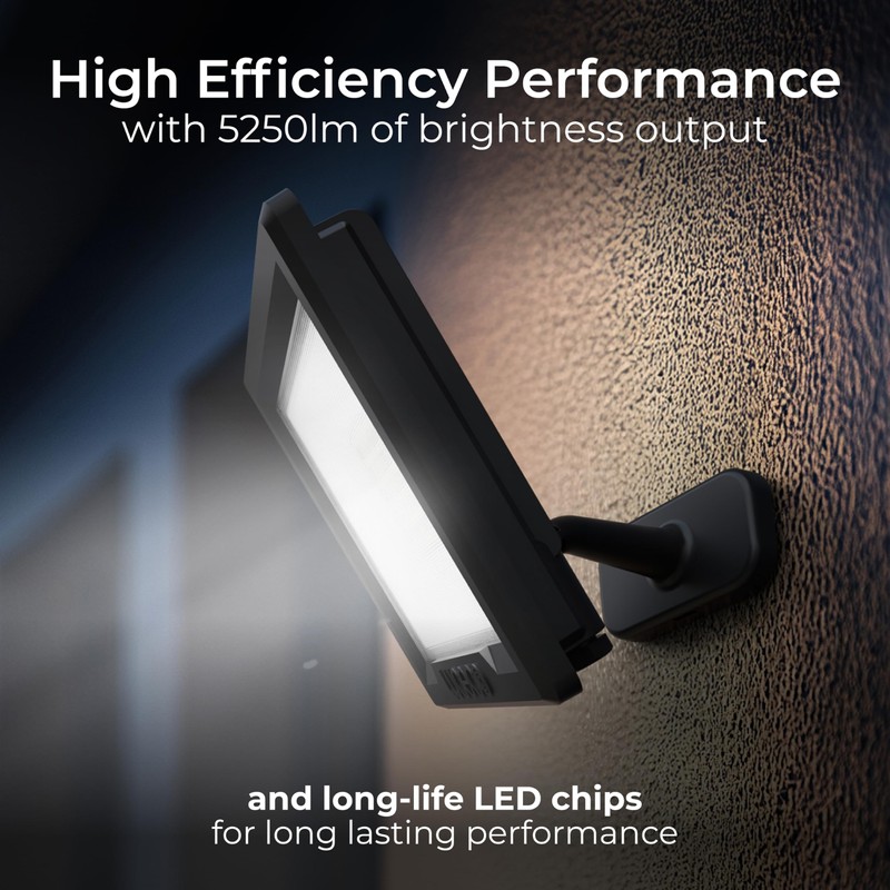 Luceco Outdoor Security LED Floodlight for Driveways, Walkways and Gardens,