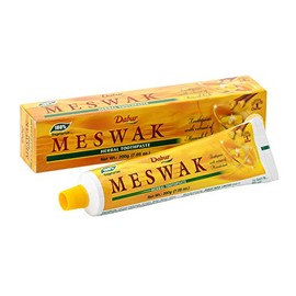 Dabur Meswak Toothpaste - Fluoride Free Toothpaste, for Oral, Gum Health & Dental Care. with Miswak Essence, Daily for Oral Care (Pack of 3)