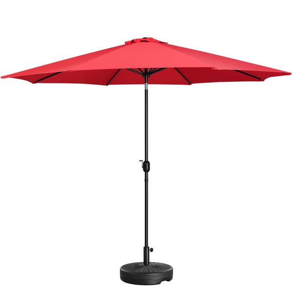 Yaheetech 11FT Patio Garden Umbrella with 22L Fillable Base,Outdoor Market