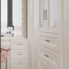 ESreake Large U Shape Diamond Crystal Glass Rhinestone Cabinet Pulls