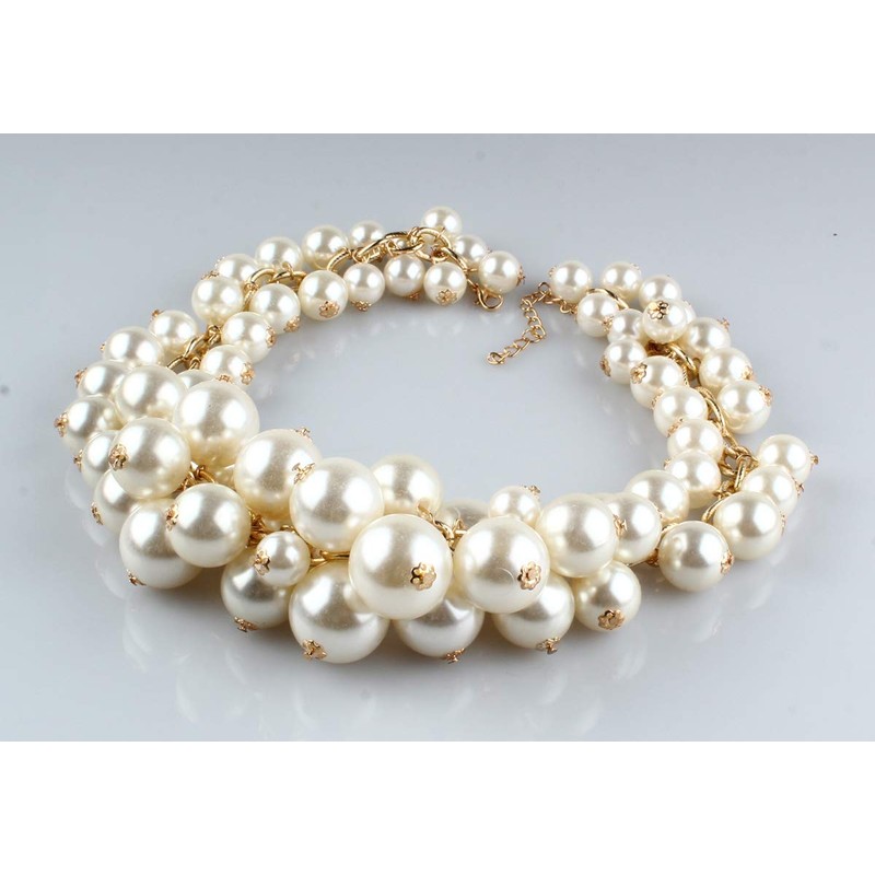 MeliMe - Juego de collar de perlas para mujer, múltiples