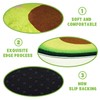 Kitcmat Cute Avocado Rug Non-Slip Soft Washable Funny Irregular Fruit