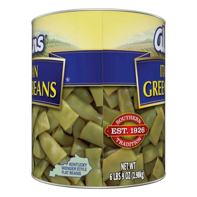 Allens Italian Style Green Beans 28oz 6 Pack Canned Vegetables