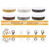 Ausale 6Colors Jewellery Chains Making Kit, 59FT Chains Jewelry Making