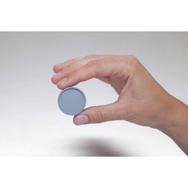 MAUL Magnete (10 Stück) Ø 34mm | Magnet aus bruchsicherem Kunststoff | Starke Magnete für Whiteboard und Magnettafel | Industriemagnete vielfältig anwendbar in Büro, Lager und Werkstatt | Grau