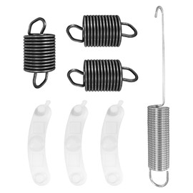 Washing Machine Spring Kit includes 3 Pcs WP63907 Suspension Spring, 1 Pc W10250667 Counterweight Spring, 3 Pcs 285744 Base Pad Set Compatible with Whirlpool Kenmore Washers