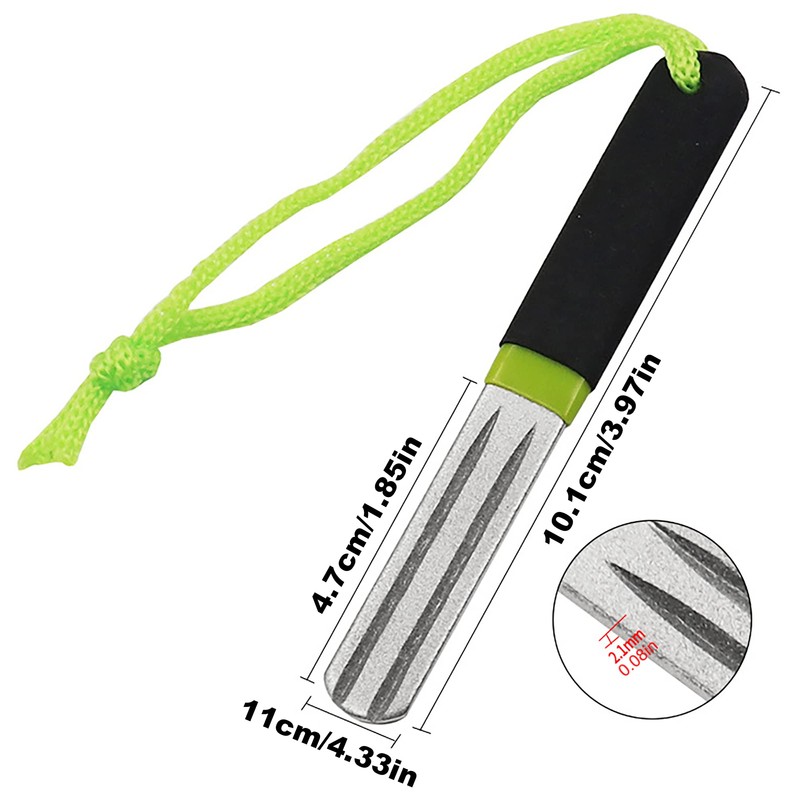 IRYNA Hook Sharpener Diamond Fishing Hook Sharpener File Fishing Sharpening
