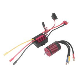 Motor ESC Set 2838 Brushless Motor and 35A Brushless ESC Replacement for 1/14 1/16 RC Car Red 5700KV