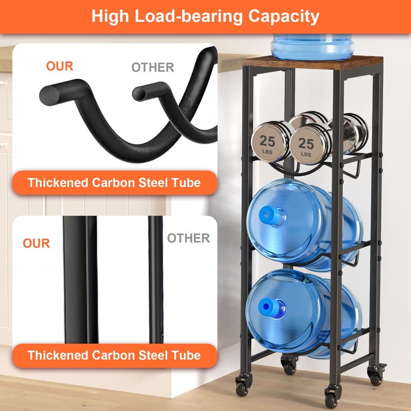 5 Gallon Water Bottle Jug Holder 3-Tier Water Bottle Holder