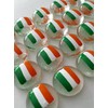 Irish Flag; Set of 24 Original Hand Painted Glass Gems