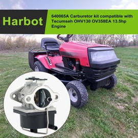 Harbot OHV130 640065A Carburetor for Tecumseh 640065 OHV125 OV358EA OHV110 OHV135 OHV120 13HP 13.5HP 14HP 15HP Engine Parts with 36356 Air Filter
