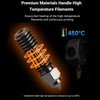 3PCS Hardened Steel Nozzles High Flow Nozzle Kit 3D Printer