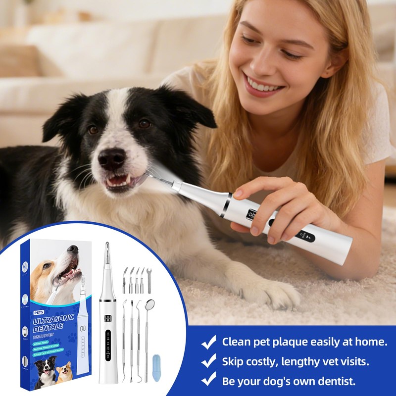 Psytpusa Ultrasonic Pet Plaque and Tartar Remover - Teeth Cleaning
