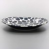Mino Ware 132-5009 Indigo Blossom Oval Plate, Made in Japan