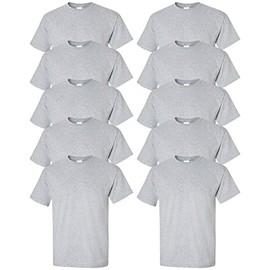 Gildan mens Ultra Cotton 6 oz. T-Shirt(G200)-SPORT GREY-XL-10PK