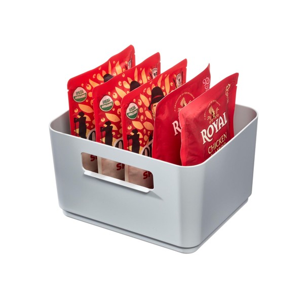 iDesign Kitchen Recycled Plastic Storage Bin, 7" x 8.5" x