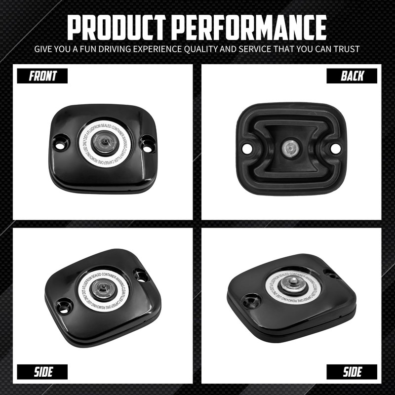 cooideamoto Front Brake Master Cylinder Cover Cap Fit For Harley