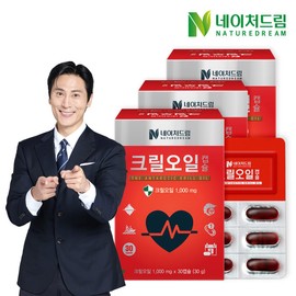 Nature Dream Krill Oil 1000mg x 30 capsules 3 boxes / 네이처드림 크릴오일 1000mg x 30캡슐 3박스