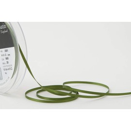 Berisfords Double FACE Poly Satin Ribbon, Cypress, 3 mm