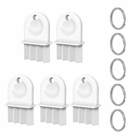 Luxmool Paper Towel Dispenser Key and 5 Meta Rings, Toilet Paper Dispenser Key Universal Replacement for Paper Towel and Toilet Paper Dispensers 5pcs
