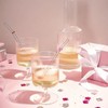 4PCS Glass Straws Dri/nking,Reusable Straws with Pink Butterfly Design,Glass Straws