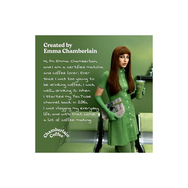 Chamberlain Coffee Polvo de té verde matcha ceremonial, té verde